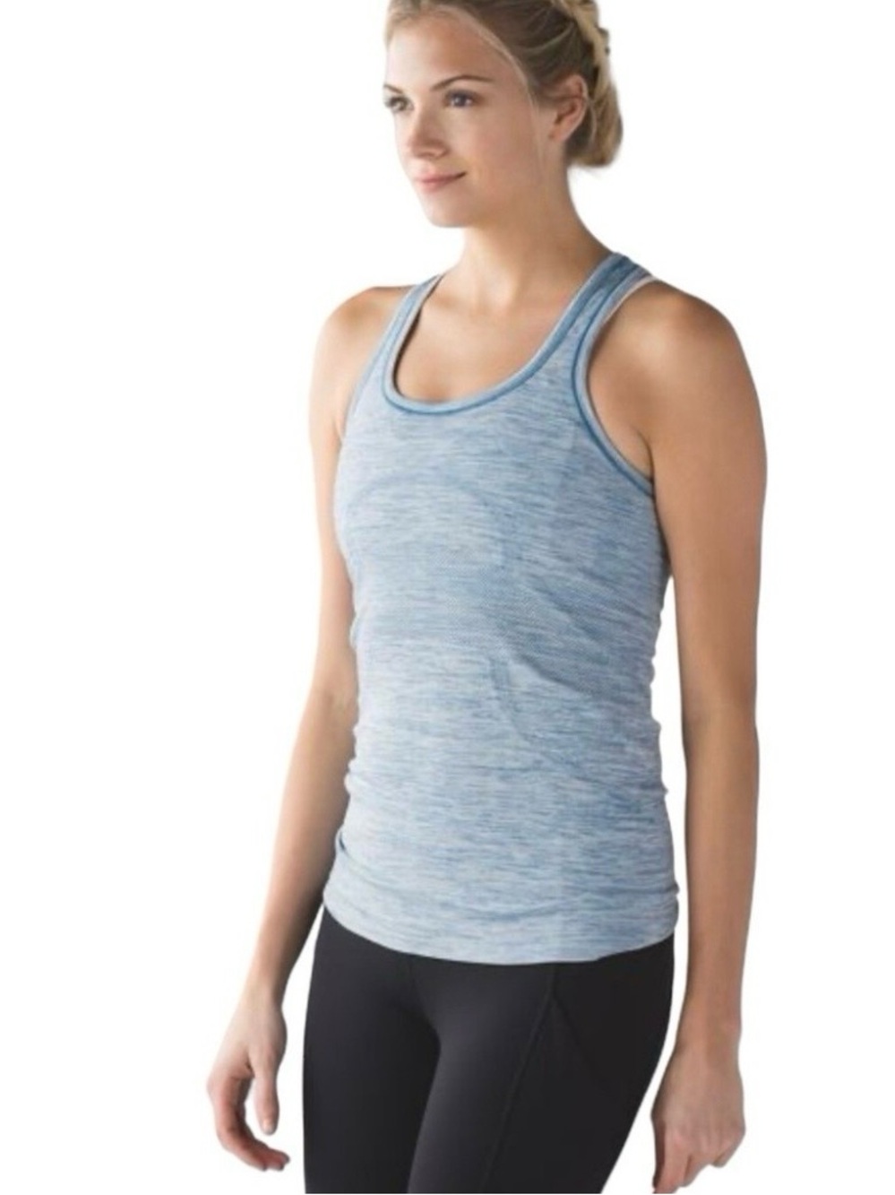 The North Face Light Blue Heathered Racerback Tank